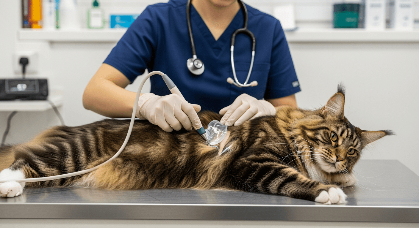 Exemple de soin vétérinaire — maine coon
