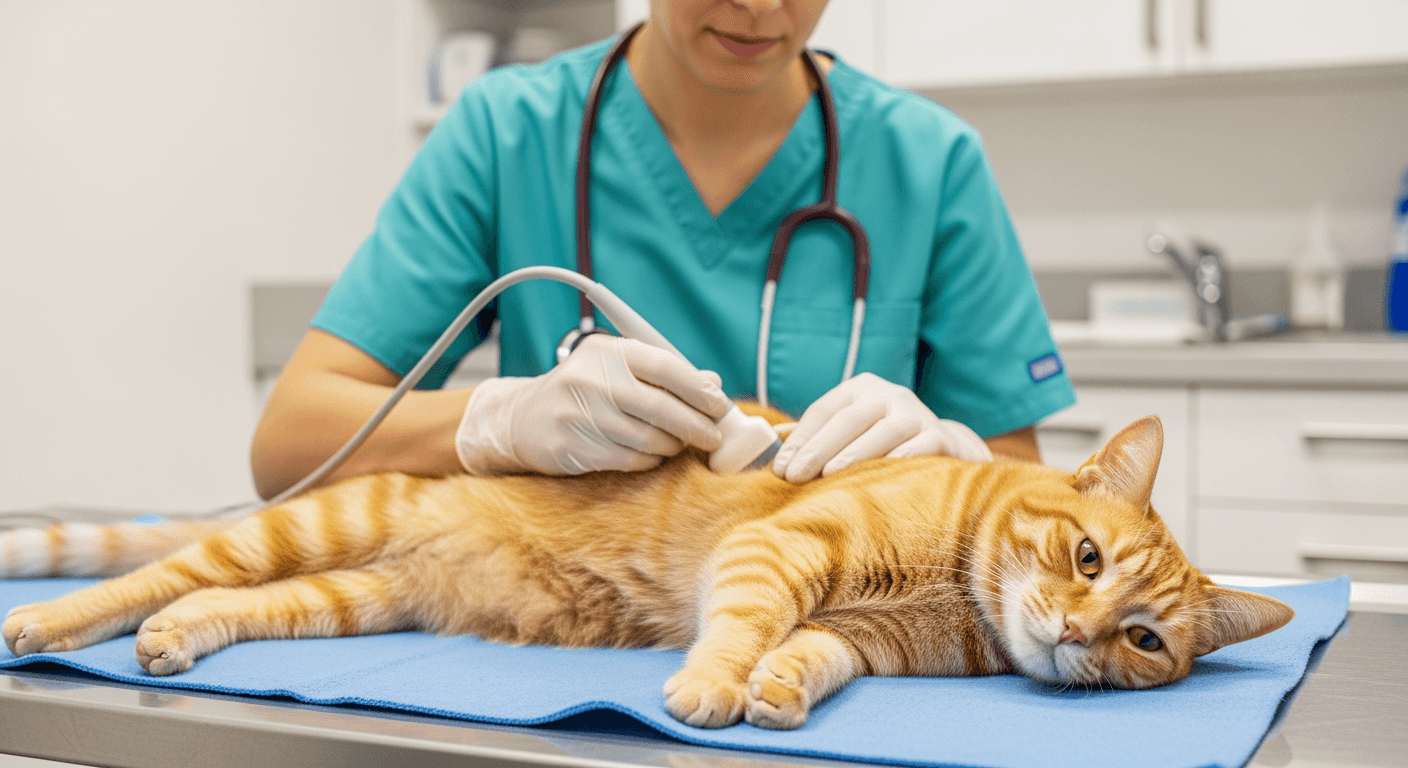 Exemple de soin vétérinaire — chat senior
