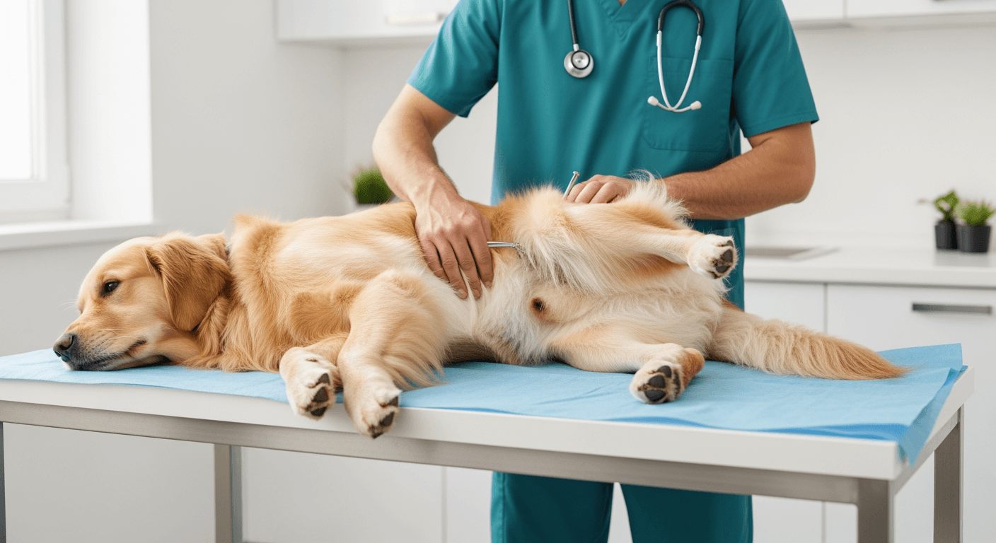 Exemple de soin vétérinaire — chien